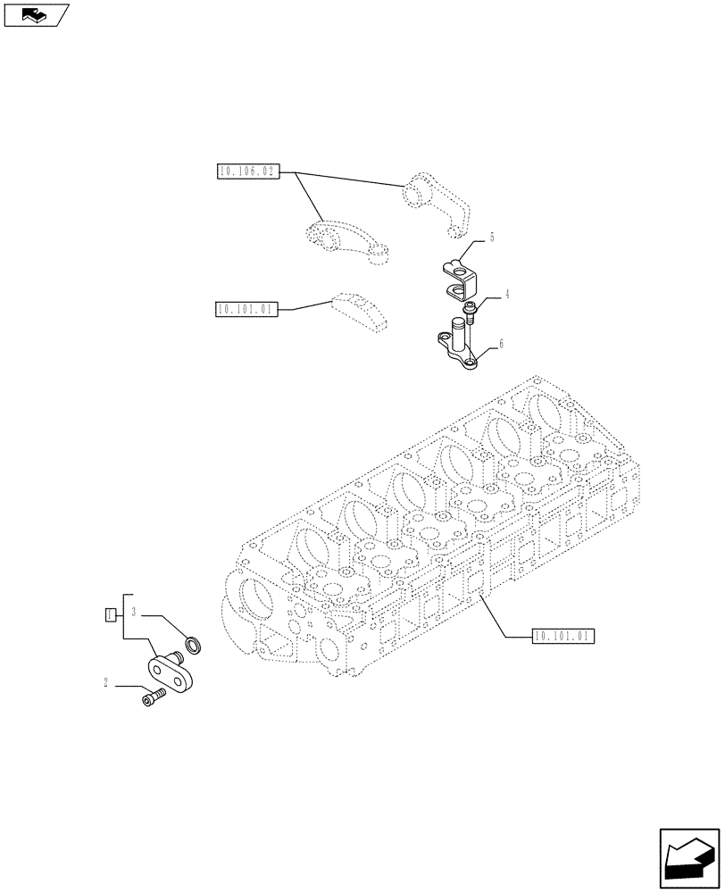 Схема запчастей Case F3AE0684K E910 - (10.120.01) - ENGINE EXHAUST BRAKE - MY11 8120 (10) - ENGINE