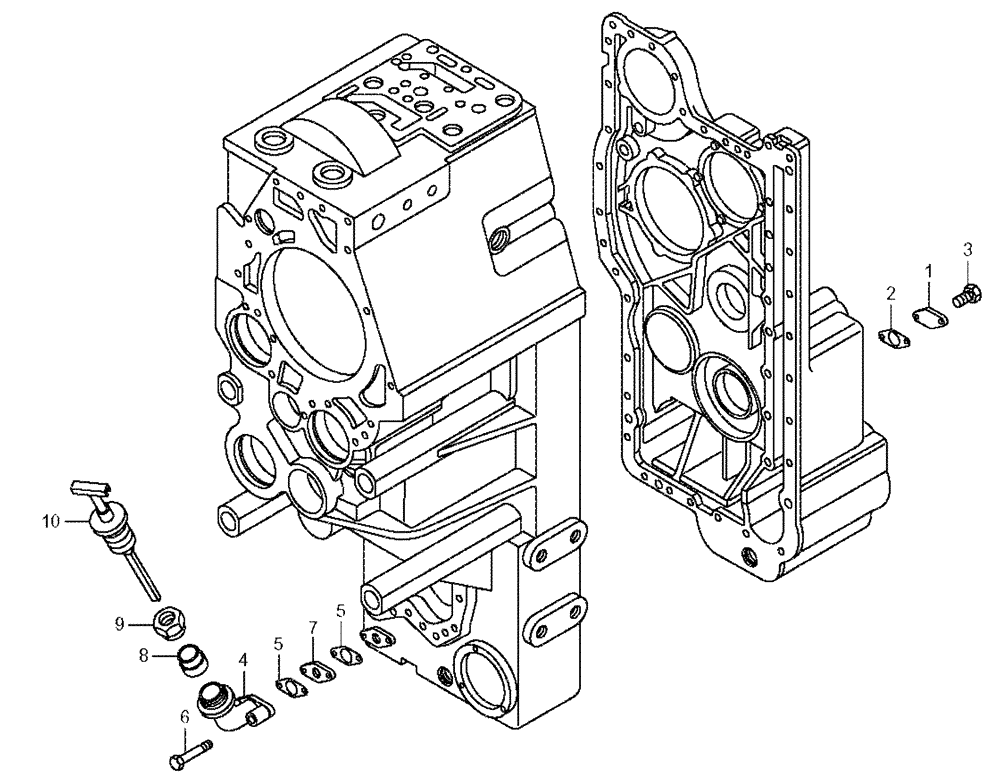 Схема запчастей Case 330 - (18A02020584[01]) - TRANSMISSION - INDICATORS/TRANSMITTERS (03) - Converter / Transmission