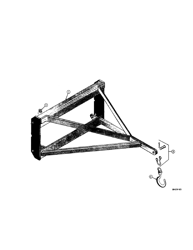 Схема запчастей Case 42 - (10[A]) - CRANE BOOM ATTACHMENT 