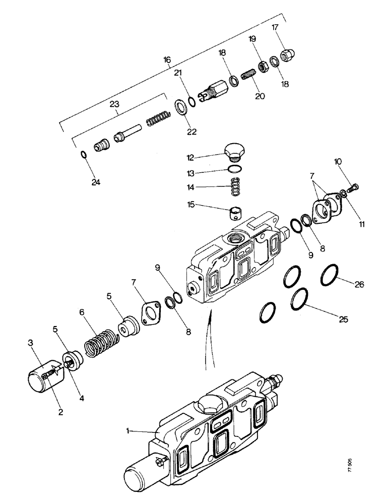 Схема запчастей Case 850 - (J23-1) - 4-IN-1 BUCKET OR RIPPER SECTION (06) - ELECTRICAL SYSTEMS