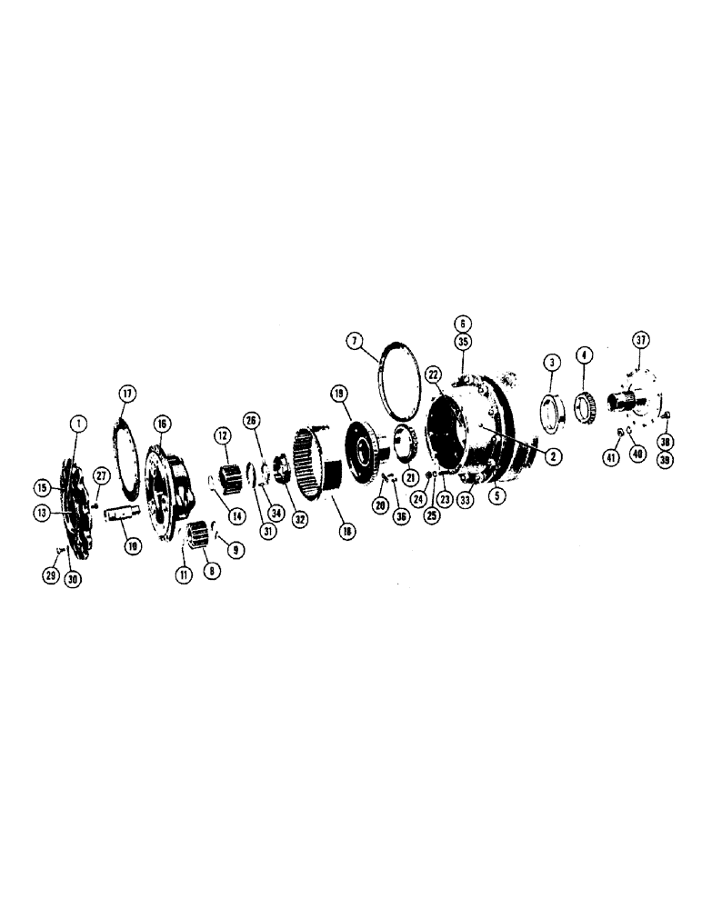 Схема запчастей Case W9 - (102) - PLANETARY FRONT AND REAR AXLE (06) - POWER TRAIN