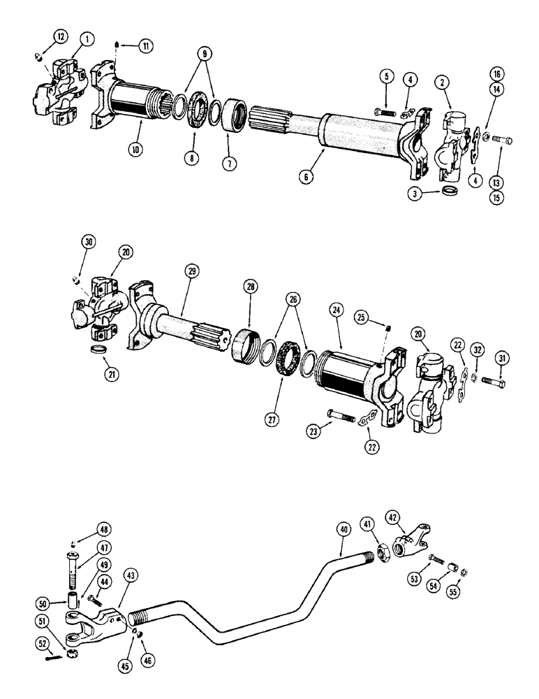 Схема запчастей Case W12 - (142) - FRONT AXLE DRIVE SHAFT (06) - POWER TRAIN