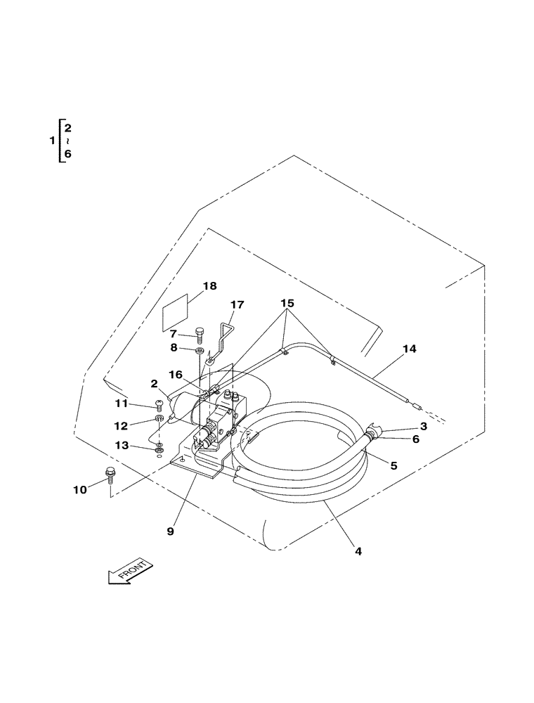 Схема запчастей Case CX350 - (03-009-00[01]) - FUEL FILLING (04) - ELECTRICAL SYSTEMS