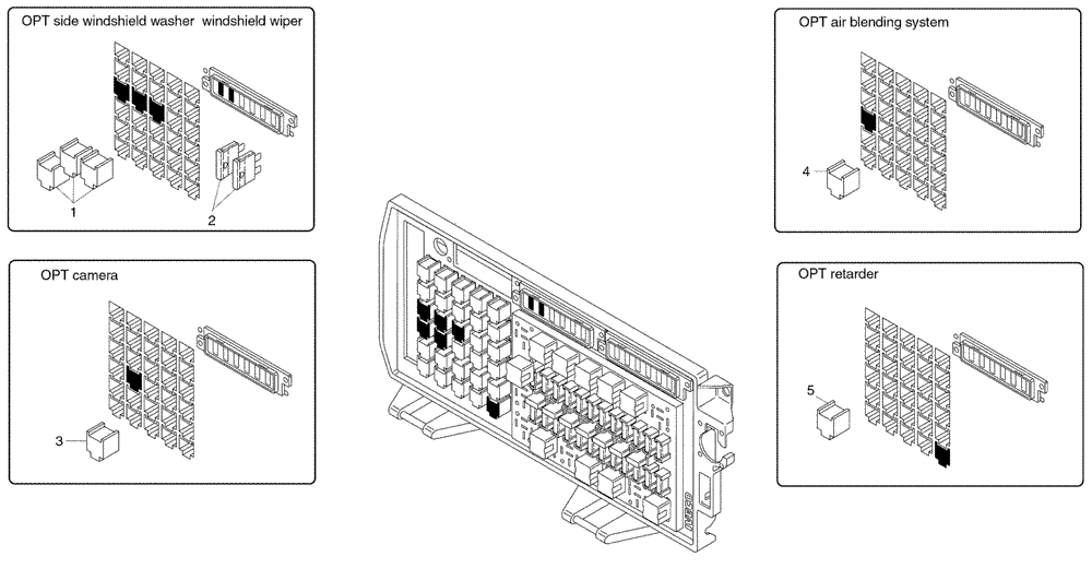 Схема запчастей Case 325 - (6.720A[08A]) - VARIOUS ELECTRICAL EQUIPMENTS (13) - Electrical System / Decals