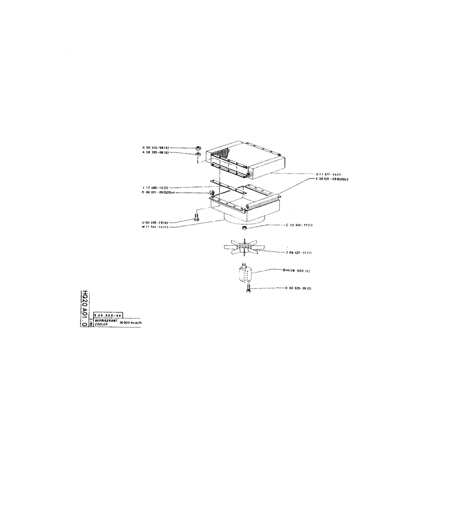 Схема запчастей Case 220 - (214) - COOLER (07) - HYDRAULIC SYSTEM