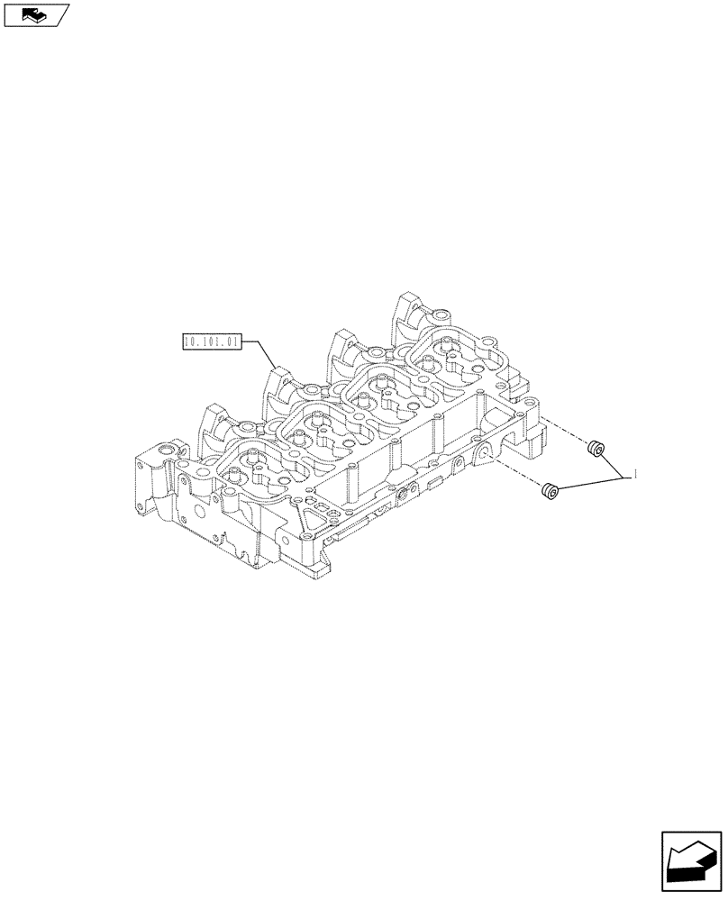 Схема запчастей Case F4GE9454K J604 - (10.408.03) - HEAT EXCHANGER - ENGINE (2856050) (10) - ENGINE