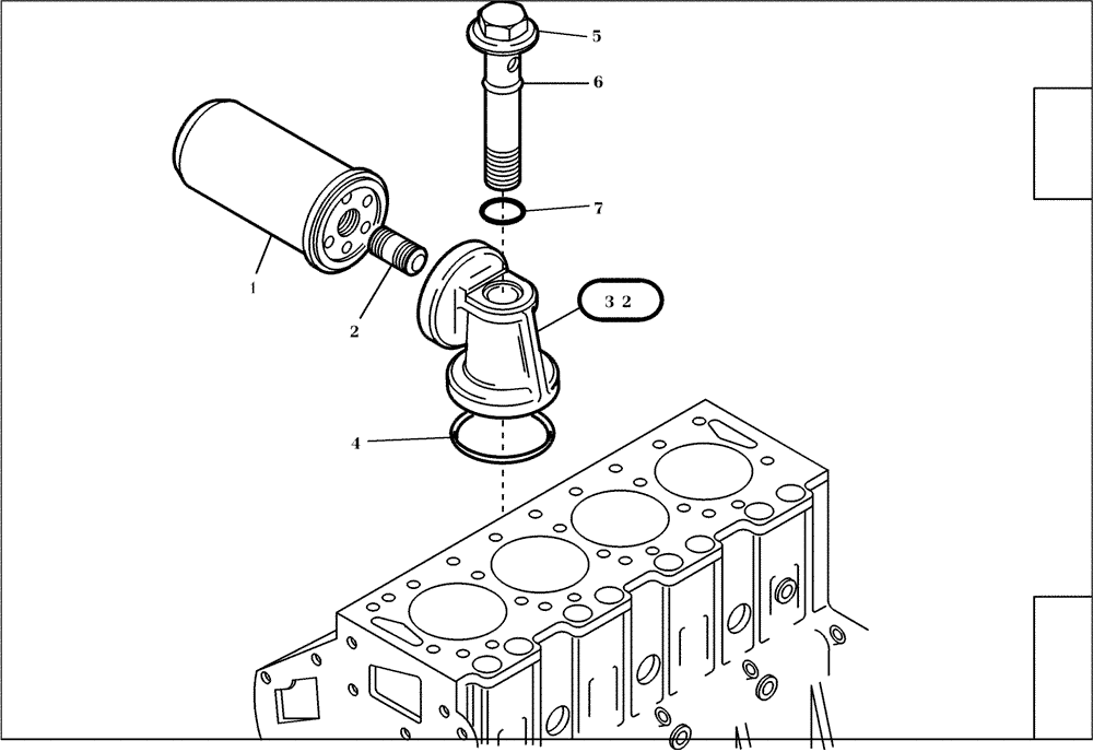 Схема запчастей Case 221D - (95.054[001]) - OIL FILTER (S/N 581101-UP) (10) - ENGINE