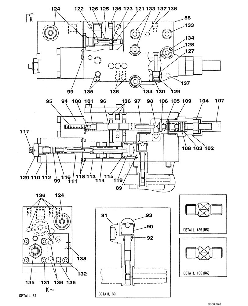 Схема запчастей Case CX130 - (08-140) - KNJ2977 PUMP ASSY, HYDRAULIC - REGULATOR (08) - HYDRAULICS