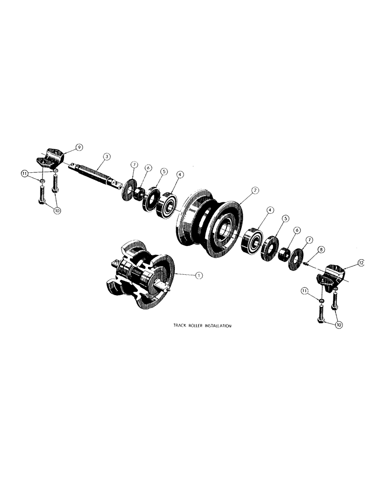 Схема запчастей Case M3B - (076) - TRACK ROLLER ASSY. 