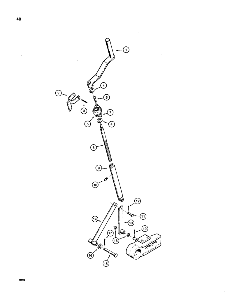 Схема запчастей Case TL200 - (40) - BOOM LIFT PARTS - MANUAL 