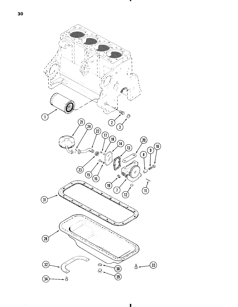 Схема запчастей Case W11 - (030) - OIL FILTER, 207 DIESEL ENGINE (02) - ENGINE