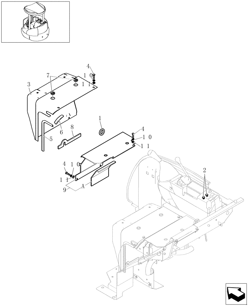 Схема запчастей Case CX20B - (1.280[02]) - HEATING (WITHOUT HEATER) (50) - CAB CLIMATE CONTROL