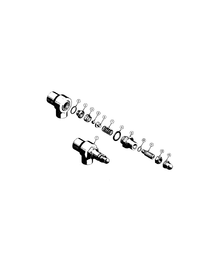 Схема запчастей Case 310 - (120[1]) - D24452 SPECIAL RELIEF VALVE (07) - HYDRAULIC SYSTEM