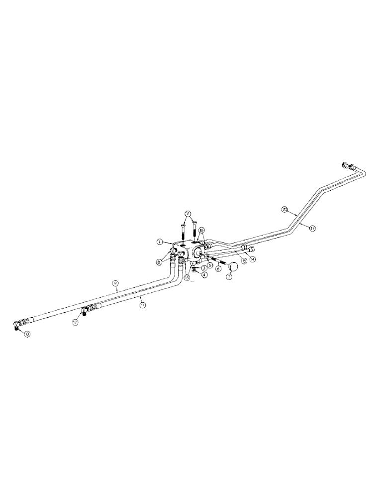 Схема запчастей Case 256 - (096) - SCARIFIER HYDRAULICS (WHEN USED WITH LOADER) (07) - HYDRAULIC SYSTEM