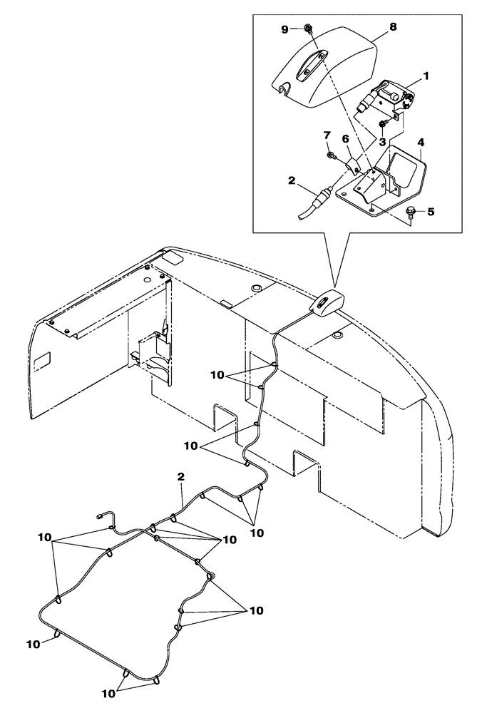 Схема запчастей Case CX250C - (04-009[00]) - ELECTRICAL CIRCUIT (04) - ELECTRICAL SYSTEMS