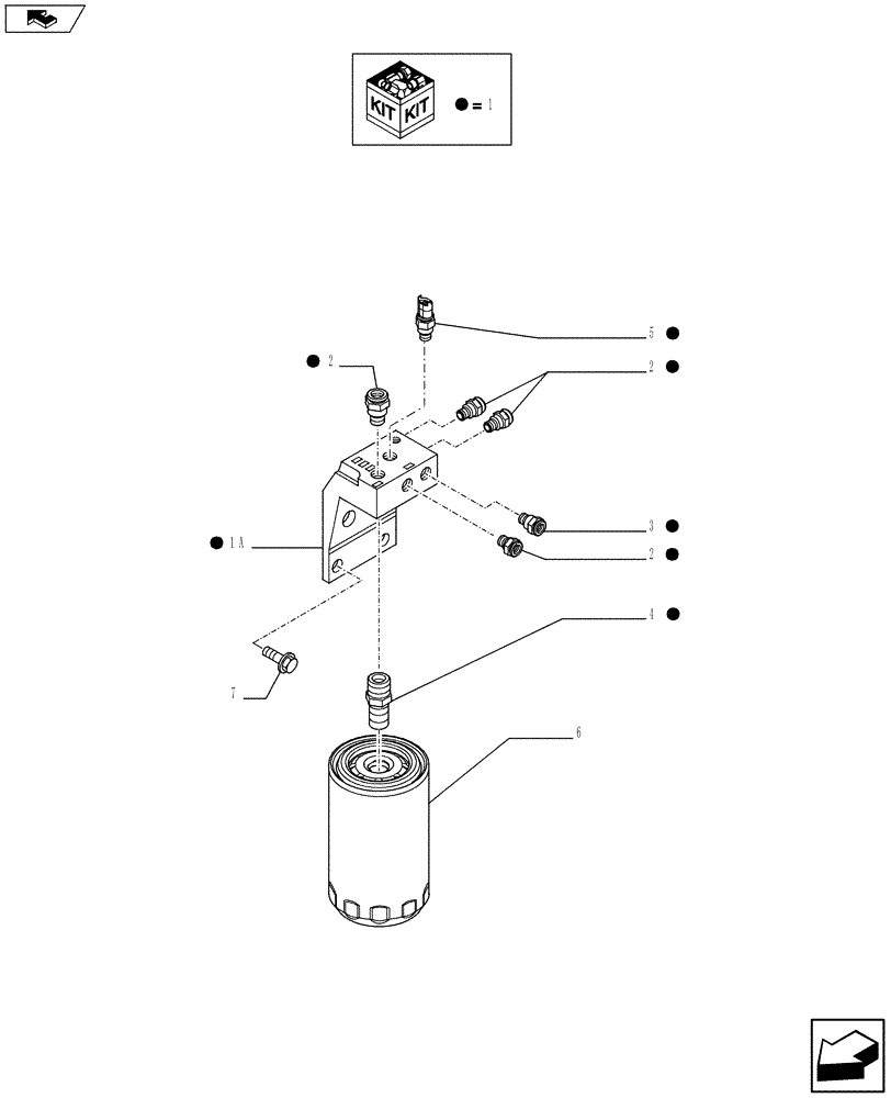 Схема запчастей Case F4HE0484G J102 - (10.206.01) - FUEL FILTER (2855791) (10) - ENGINE