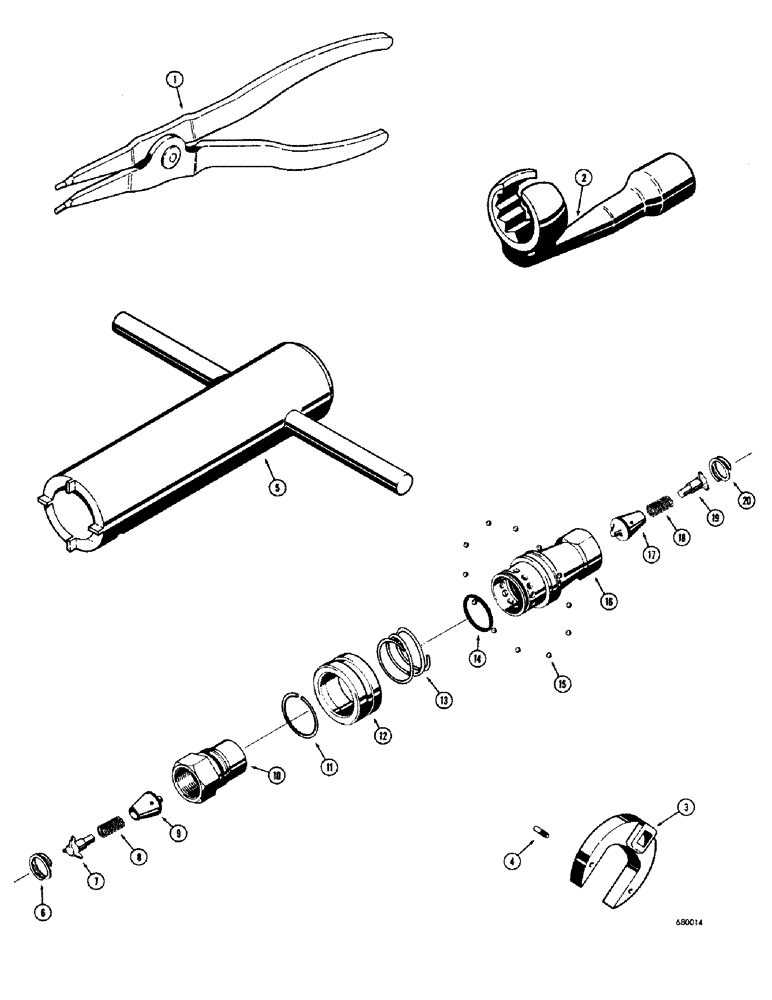 Схема запчастей Case 680CK - (256) - TOOLS (88) - ACCESSORIES