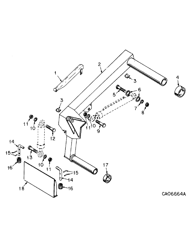 Схема запчастей Case 4125 - (17-01) - MOUNTED EQUIPMENT, LOADER BOOM (05) - SUPERSTRUCTURE