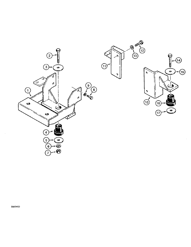 Схема запчастей Case 1825 - (2-11A) - DIESEL ENGINE AND MOUNTING PARTS, EUROPEAN MODELS, PRIOR TO P.I.N. JAF0096438 (02) - ENGINE