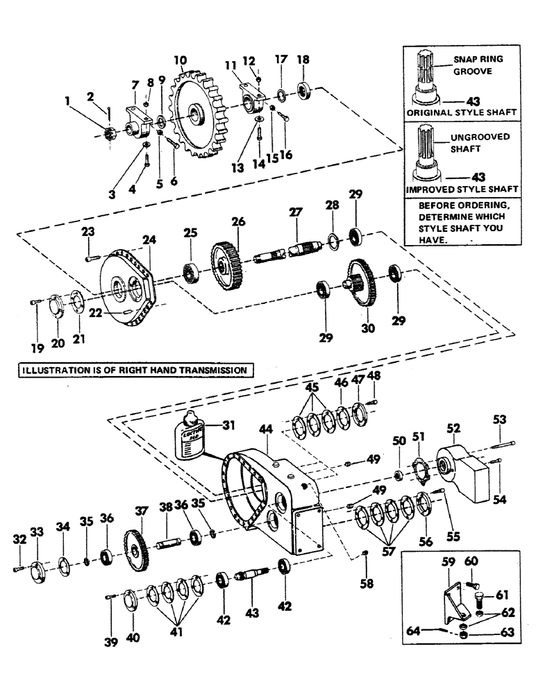 Схема запчастей Case 40EC - (018) - FINAL DRIVE TRANSMISSION (04) - UNDERCARRIAGE