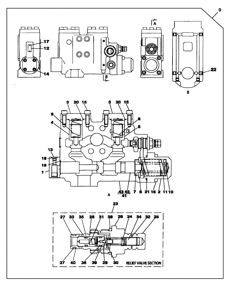 Схема запчастей Case CX470C - (08-401-00[01]) - SAFETY VALVE - DIPPER CYLINDER (07) - HYDRAULIC SYSTEM