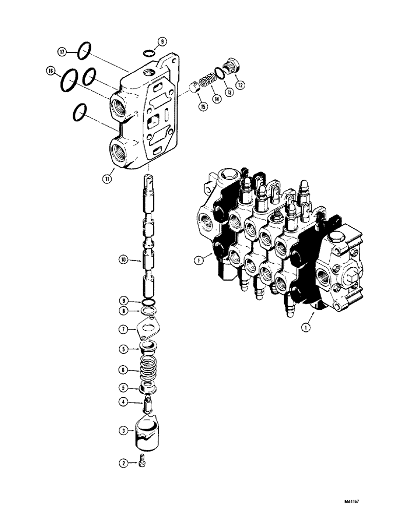 Схема запчастей Case 33 - (230) - D26842 BACKHOE STABILIZER SECTION 