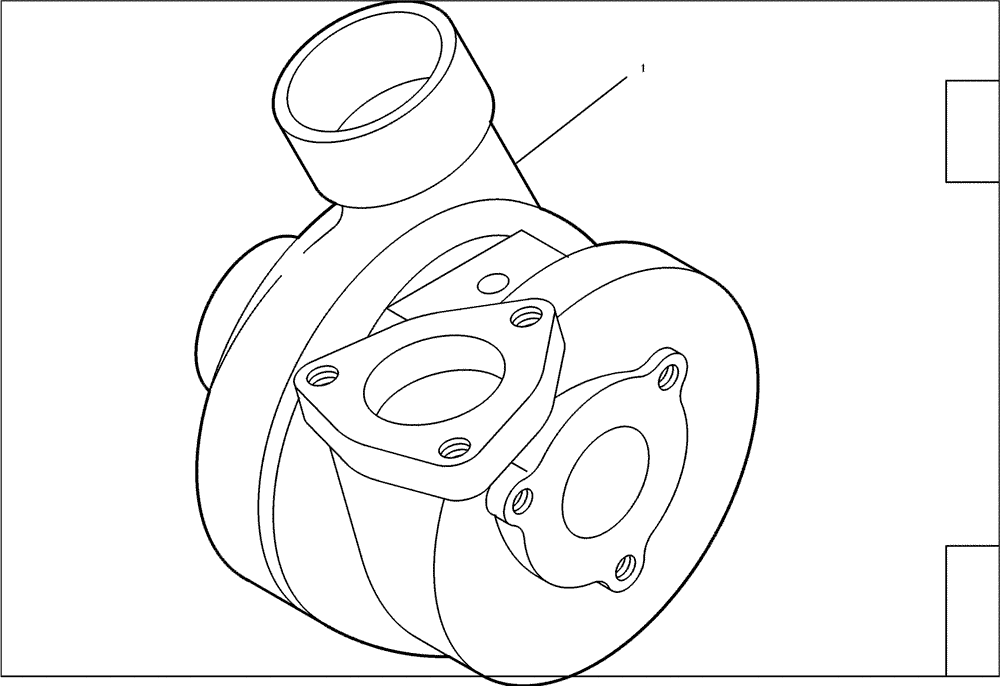 Схема запчастей Case 321E - (95.043[2987820001]) - EXH.TURBO CHARGER (10) - ENGINE