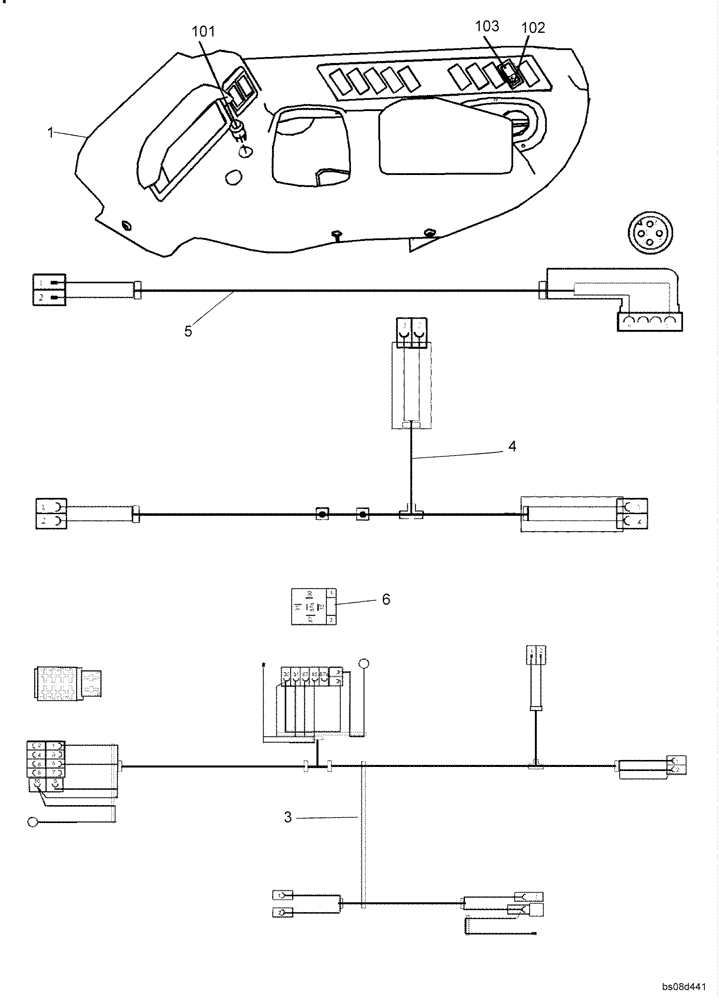 Схема запчастей Case 21E - (50.003[8751369100]) - RETURN TO DIG ELECTRICAL SYSTEM (35) - HYDRAULIC SYSTEMS