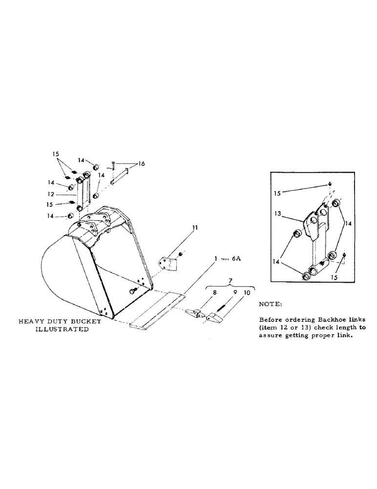 Схема запчастей Case 40EC - (F01A) - BACKHOE BUCKETS (CONTD), SEVERE DUTY, HEAVY DUTY, AND HEAVY (19) - BUCKETS