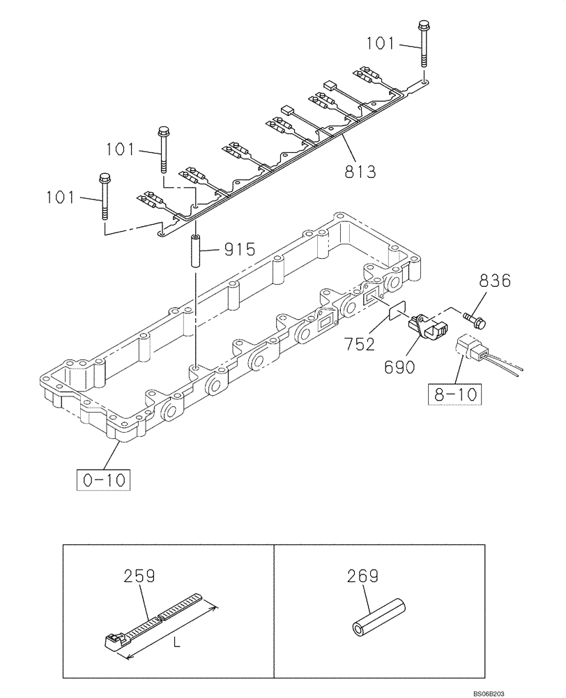 Схема запчастей Case CX800 - (04-060-02[01]) - ELECTRICAL ACCESSORIES - ENGINE (04) - ELECTRICAL SYSTEMS
