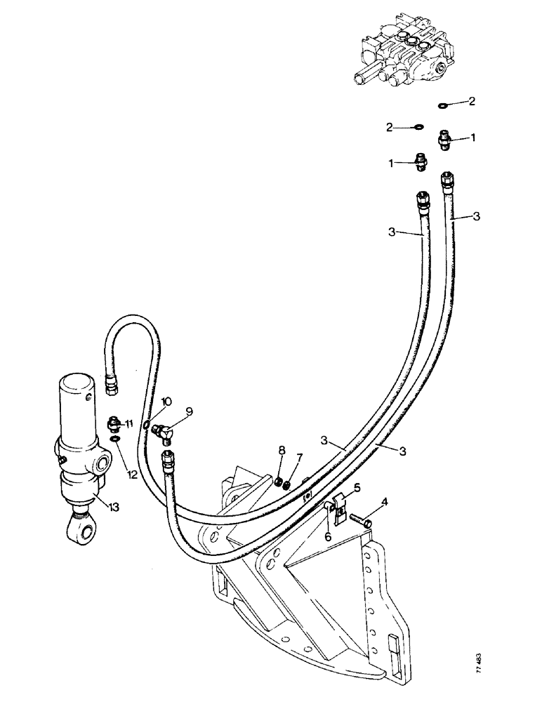 Схема запчастей Case 850 - (L02-1) - RIPPER HYDRAULICS (07) - HYDRAULIC SYSTEM