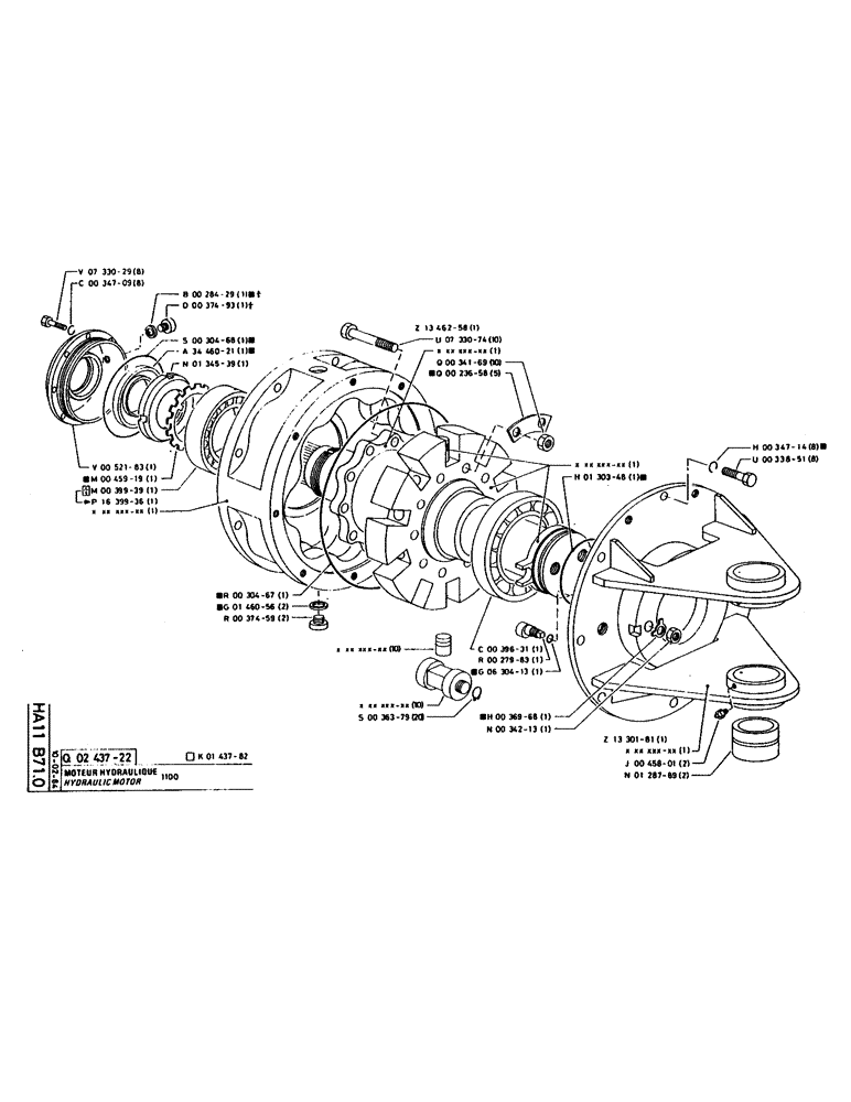 Схема запчастей Case 160CL - (139) - HYDRAULIC MOTOR (07) - HYDRAULIC SYSTEM