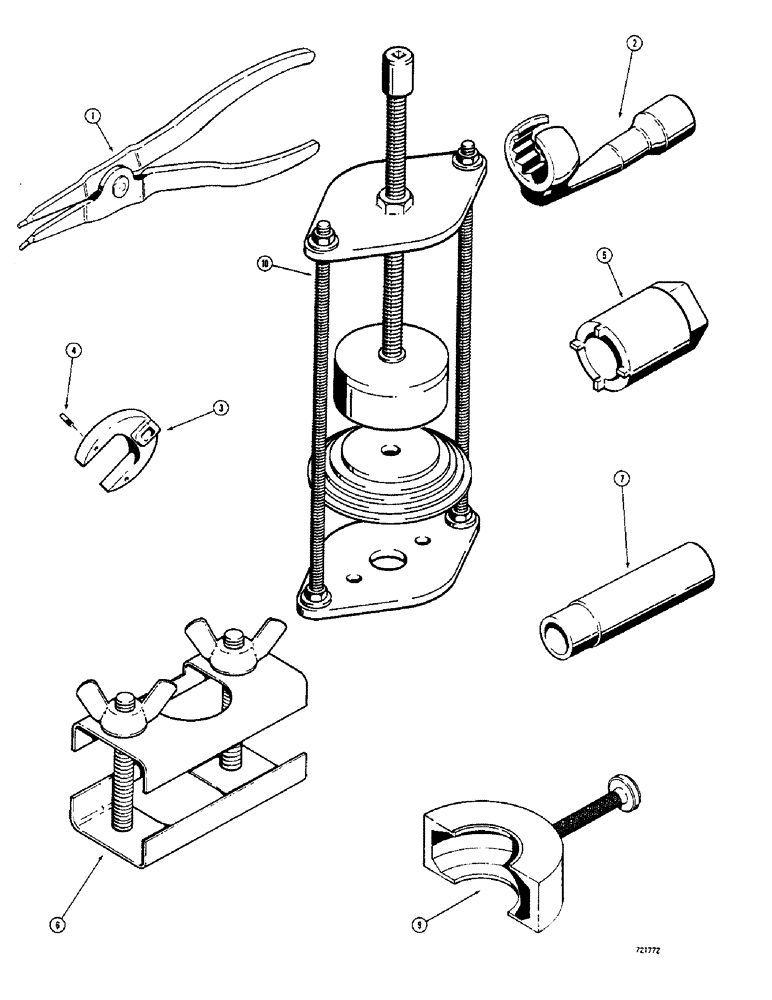 Схема запчастей Case 680CK - (240) - TOOLS (88) - ACCESSORIES