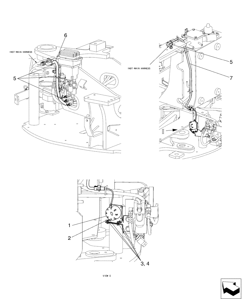 Схема запчастей Case CX50B - (05-002) - ALARM ASSY, PROPEL (55) - ELECTRICAL SYSTEMS