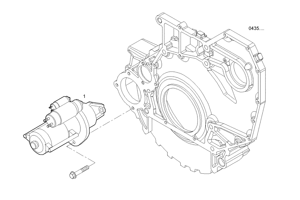 Схема запчастей Case F4GE9454K J604 - (3600.122) - STARTER MOTOR 