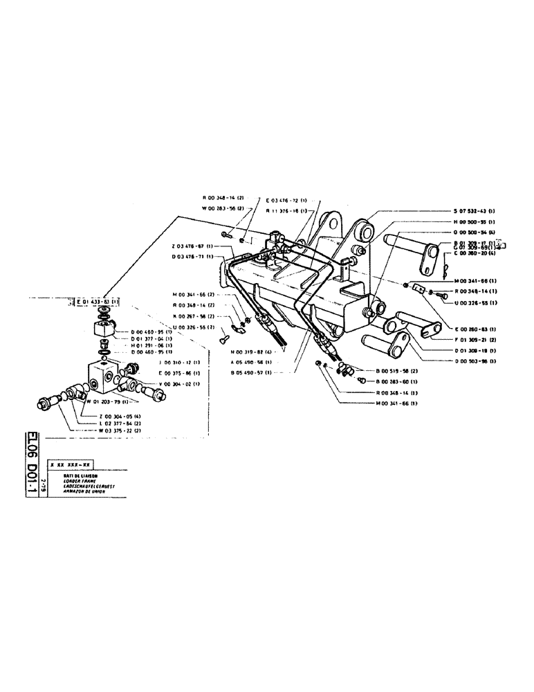 Схема запчастей Case LC80M - (119) - LOADER FRAME 