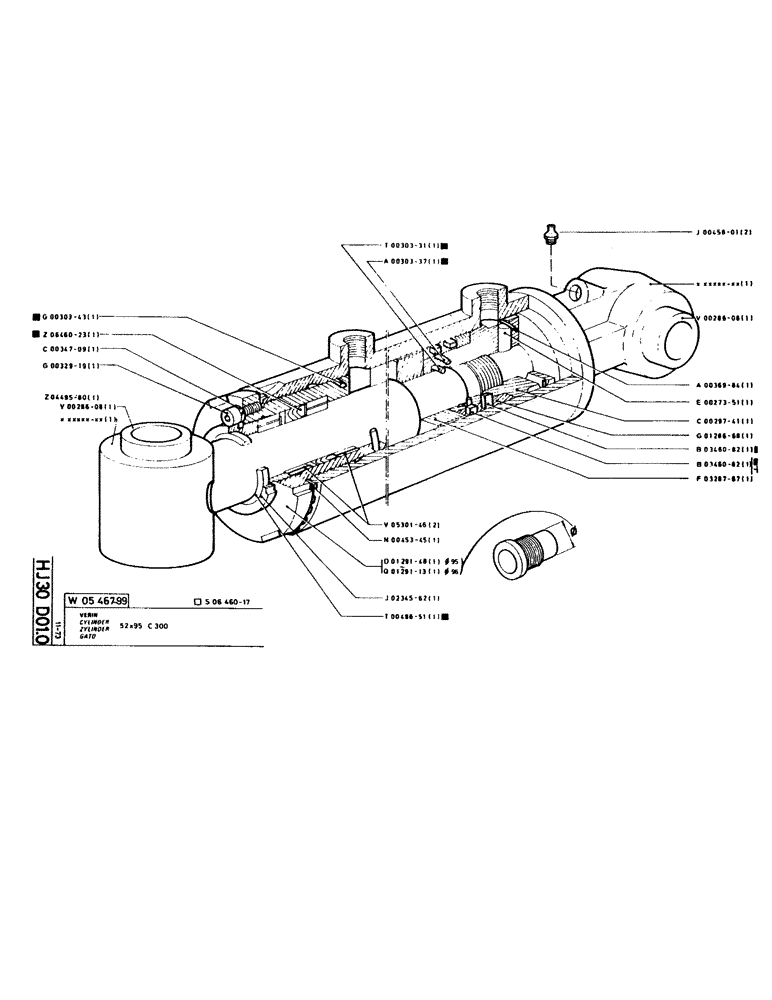 Схема запчастей Case GC120 - (074) - CYLINDER 