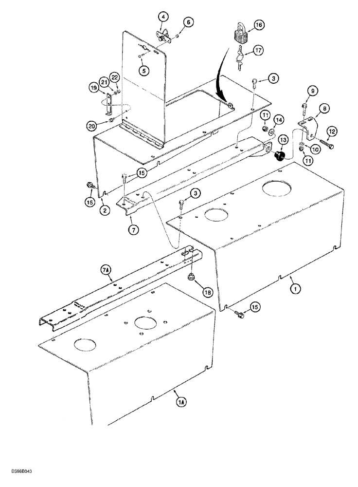 Схема запчастей Case 650G - (9-28) - HOOD (09) - CHASSIS/ATTACHMENTS