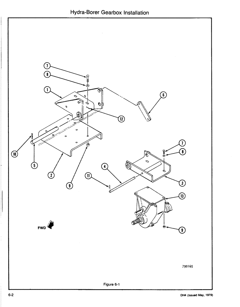 Схема запчастей Case DH4 - (6-02) - HYDRA-BORER GEARBOX INSTALLATION (89) - TOOLS