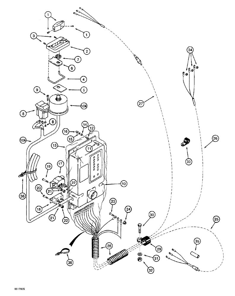 Схема запчастей Case 760 - (04-040) - STEERING ELECTRICAL CIRCUIT, SWITCHES TO HARNESSES (55) - ELECTRICAL SYSTEMS