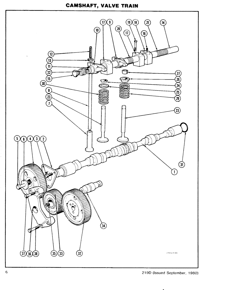 Схема запчастей Case DH7 - (06) - CAMSHAFT, VALVE TRAIN (10) - ENGINE