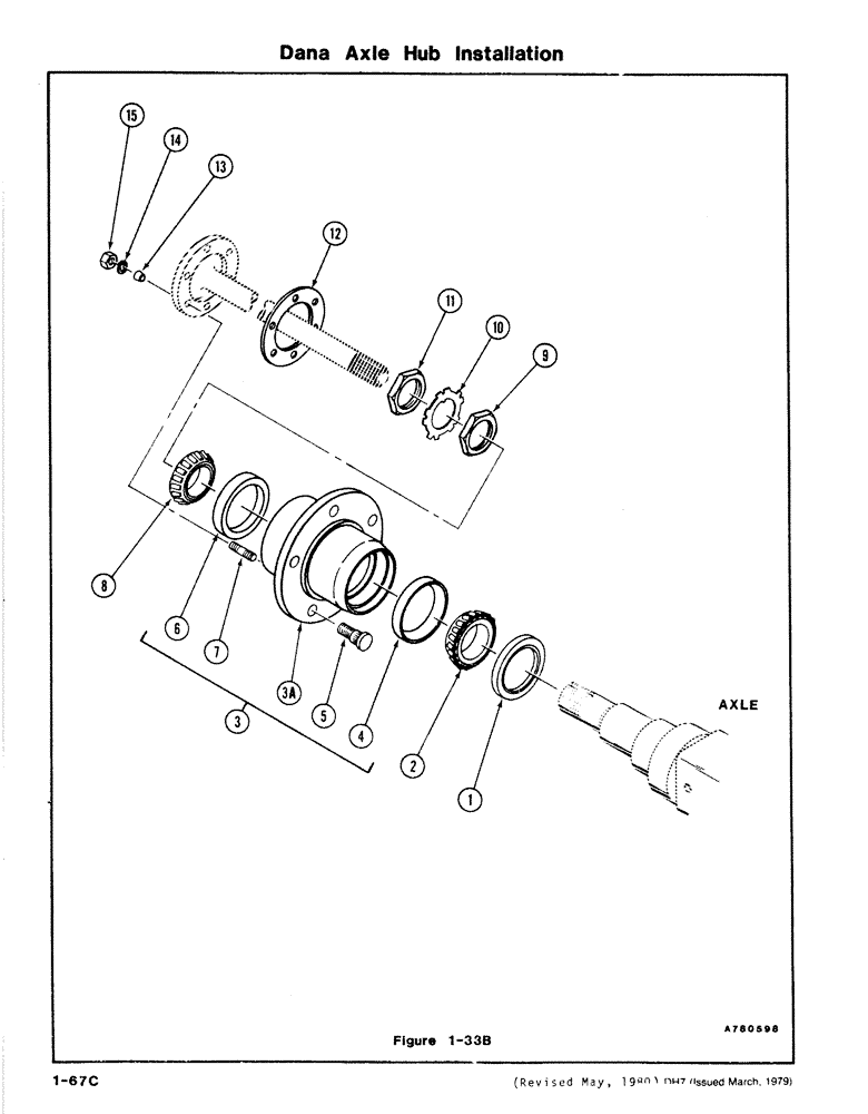 Схема запчастей Case DH7 - (1-67C) - DANA AXLE HUB INSTALLATION (25) - FRONT AXLE SYSTEM