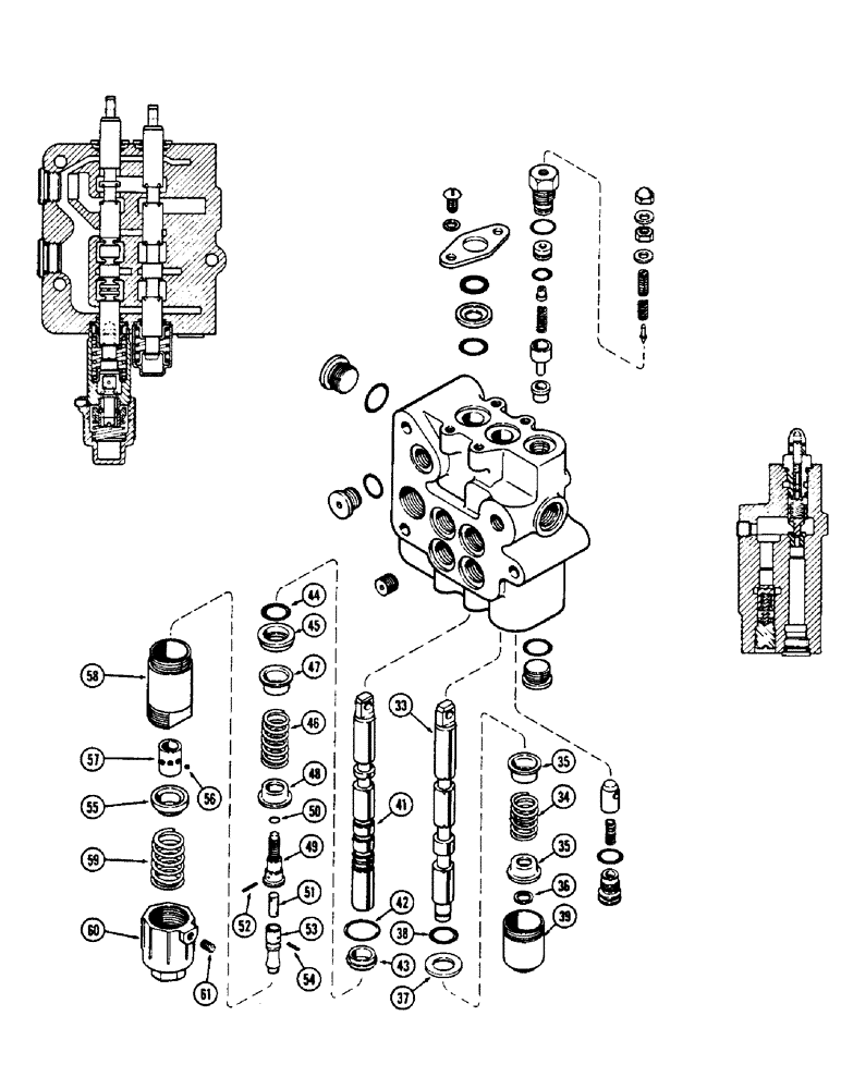 Схема запчастей Case W5A - (164) - A56146 VALVE (08) - HYDRAULICS