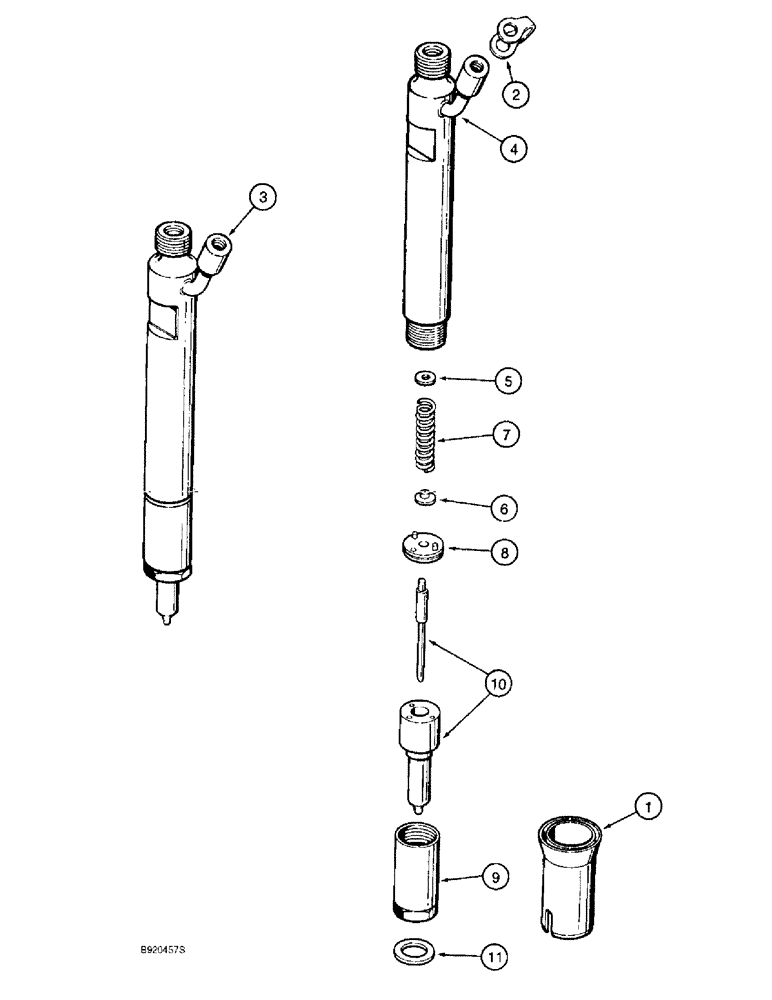 Схема запчастей Case 1155E - (3-30) - FUEL INJECTION NOZZLE, 6-830 ENGINE, 6T-830 ENGINE (03) - FUEL SYSTEM