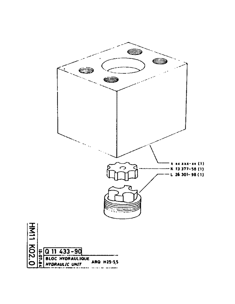 Схема запчастей Case 160CL - (194) - HYDRAULIC UNIT (07) - HYDRAULIC SYSTEM