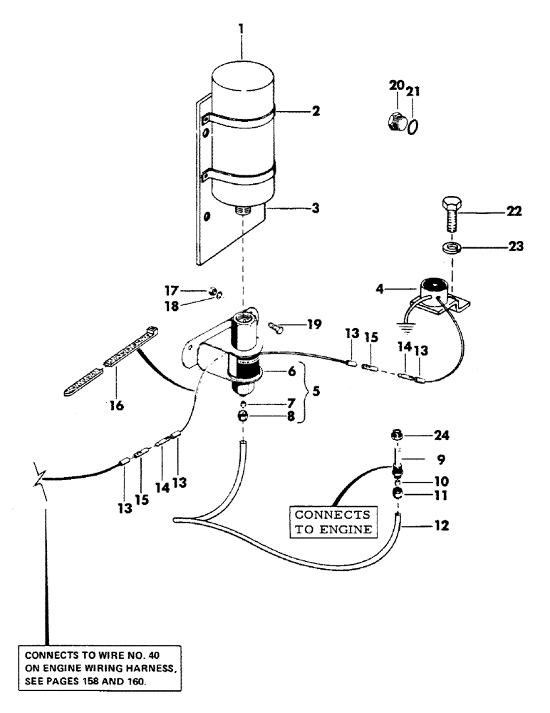 Схема запчастей Case 40EC - (170) - COLD WEATHER STARTING KIT (01) - ENGINE