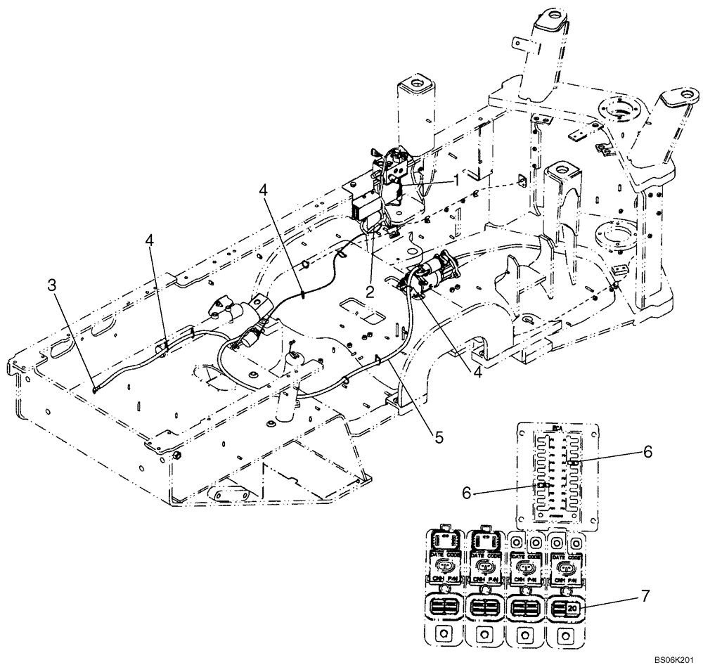 Схема запчастей Case 921E - (04-16) - ELECTRICAL - STEERING, AUXILIARY (04) - ELECTRICAL SYSTEMS