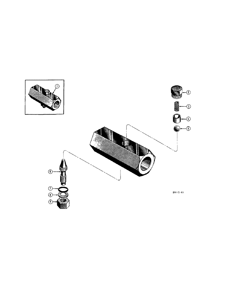 Схема запчастей Case 22 - (40[1]) - 60374 FLOW CONTROL VALVE 