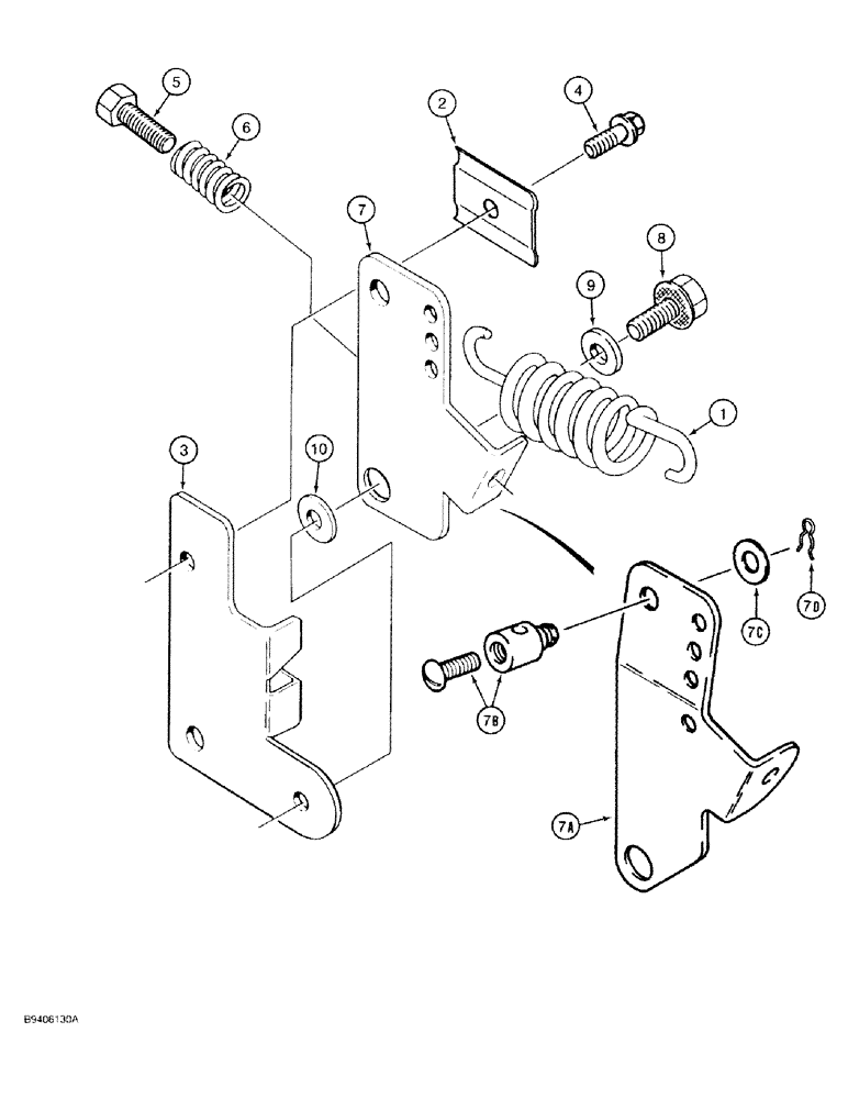 Схема запчастей Case 1818 - (3-28) - GOVERNOR LINKAGE, GASOLINE MODELS (03) - FUEL SYSTEM