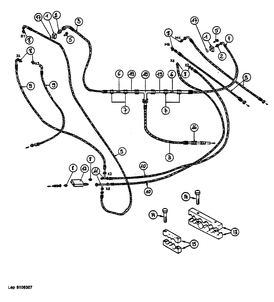 Схема запчастей Case 1088 - (102) - HYDRAULIC CIRCUIT (35) - HYDRAULIC SYSTEMS